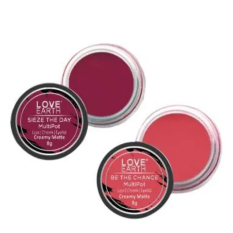 Love Earth Love Earth Lip Tint & Cheek Tint Multipot Combo